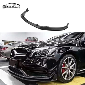 W176 Lci <span class=keywords><strong>PAK</strong></span> stil karbon Fiber ön dudak ön ÖN TAMPON Mercedes Benz W176 için bir sınıf Lci
