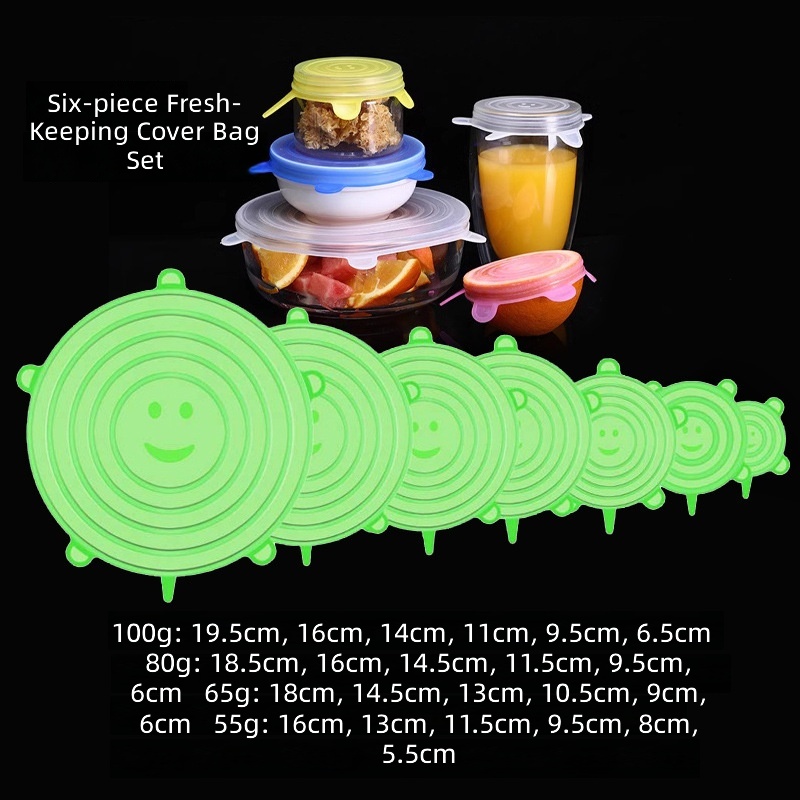 green 6-piece set-round