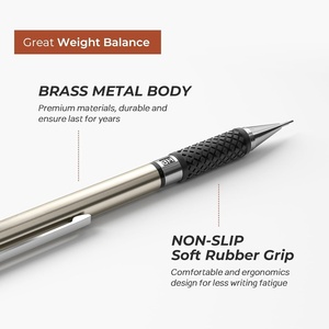Sanat mekanik kalem seti 0.5mm mekanik kalem seti 3 adet mekanik kalem Metal sanatçı yazma eskiz için Set - Product Image 2