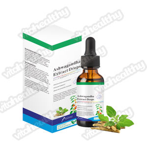 Vitahealthy OEM ODM ashwagandha ของเหลวหยดผลิตภัณฑ์เสริมฉลากส่วนตัวออร์แกนิกบริสุทธิ์ช่วยบรรเทาความเครียดและนอนหลับอย่างสงบ - Product Image 1
