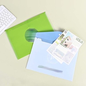 ASP tùy chỉnh màu nhựa phong bì thư mục tập tin với túi cho văn phòng trường lưu trữ giấy - Product Image 1