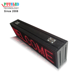 Display a LED di colore rosso di buona qualità luminosità dello schermo pubblicità semi esterna led messaggio a scorrimento segno led messaggio in movimento segno - Product Image 3