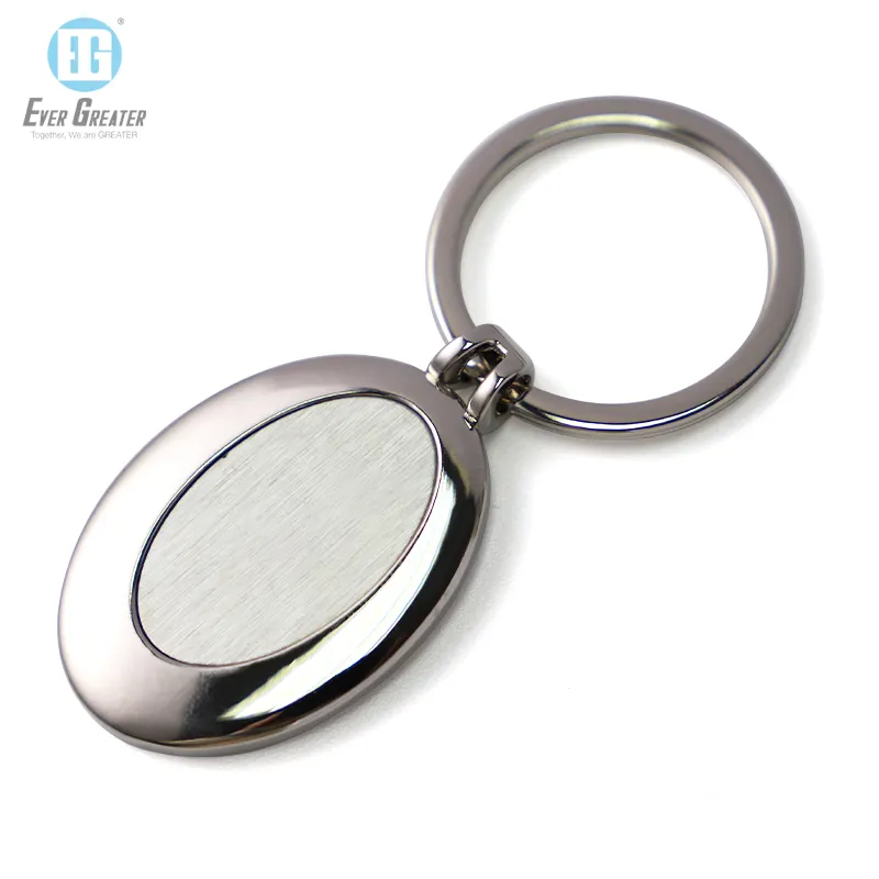 Customized Design Logo Metal Keychain Coin Holder Supermarket Shopping Cart Chip Key chain Trolley Token Coin Keychain
