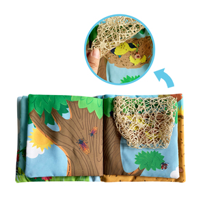 New Design Peek-a-Boo Cloth <strong>Book</strong> with Crinkly Sound, Education Fabric <strong>Book</strong> Fun Interactive Baby <strong>Book</strong> with Inspiring Stories