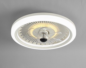 现代智能吊扇带灯360度摇头旋转遥控发光二极管家用吊扇灯 - Product Image 3