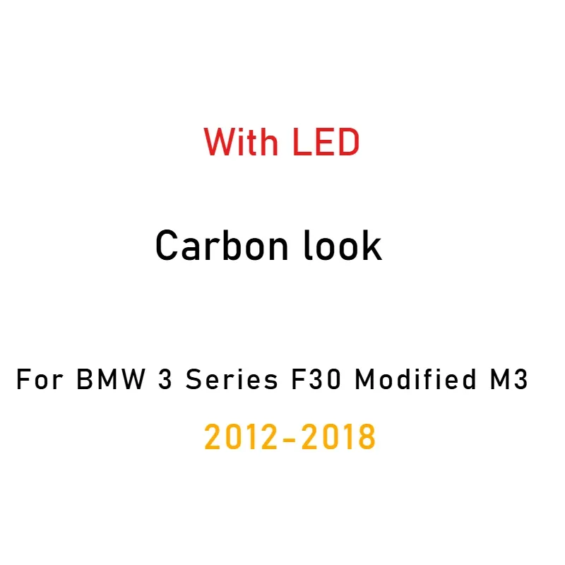 Aspect carbone avec LED