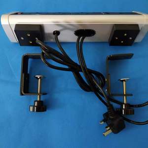 PDU eléctrico montado en la mesa con enchufes Reino Unido de 3 vías/zócalo triangular multifunción de mesa con rj45 y usb - Product Image 6