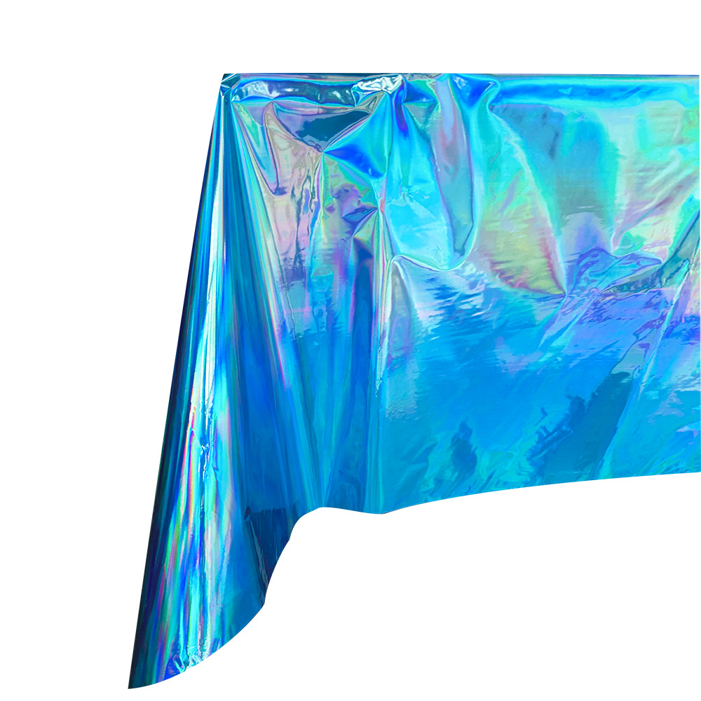 137*183cm Laser Shiny Blue