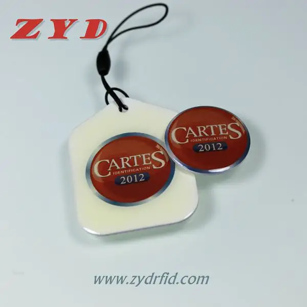 Tarjeta epoxi RFID a prueba de agua, llavero de resina epoxi NFC pasivo, etiqueta RFID epoxi con logotipo personalizado