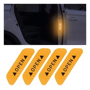 <strong>3M</strong> Reflective Material Car Reflective Sticker Open Door Customized Logo Sticker Reflect Logo <strong>Vinyl</strong> for Car Body Sticker - Product Image 5
