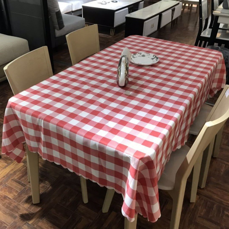 Early bird special offer - bright red and white checkered pattern