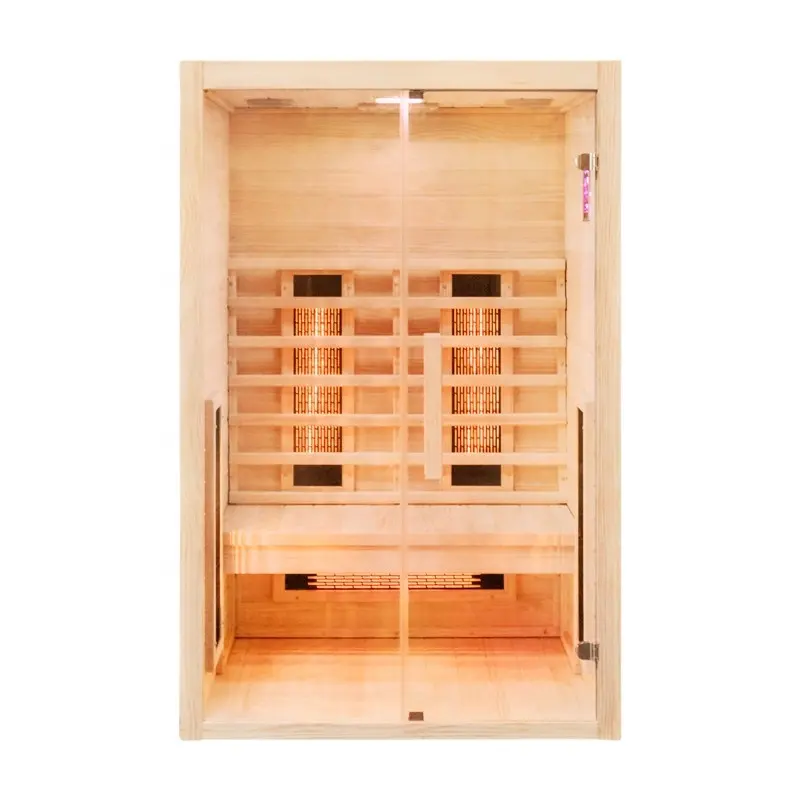 Sauna portatile in legno più economica Sauna a infrarossi a spettro completo all'aperto