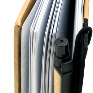 Cuaderno electrónico con calculadora pluma promocional regalo privado personalizado logotipo de la etiqueta de 8 dígitos de energía solar Bloc de notas calculadora - Product Image 6