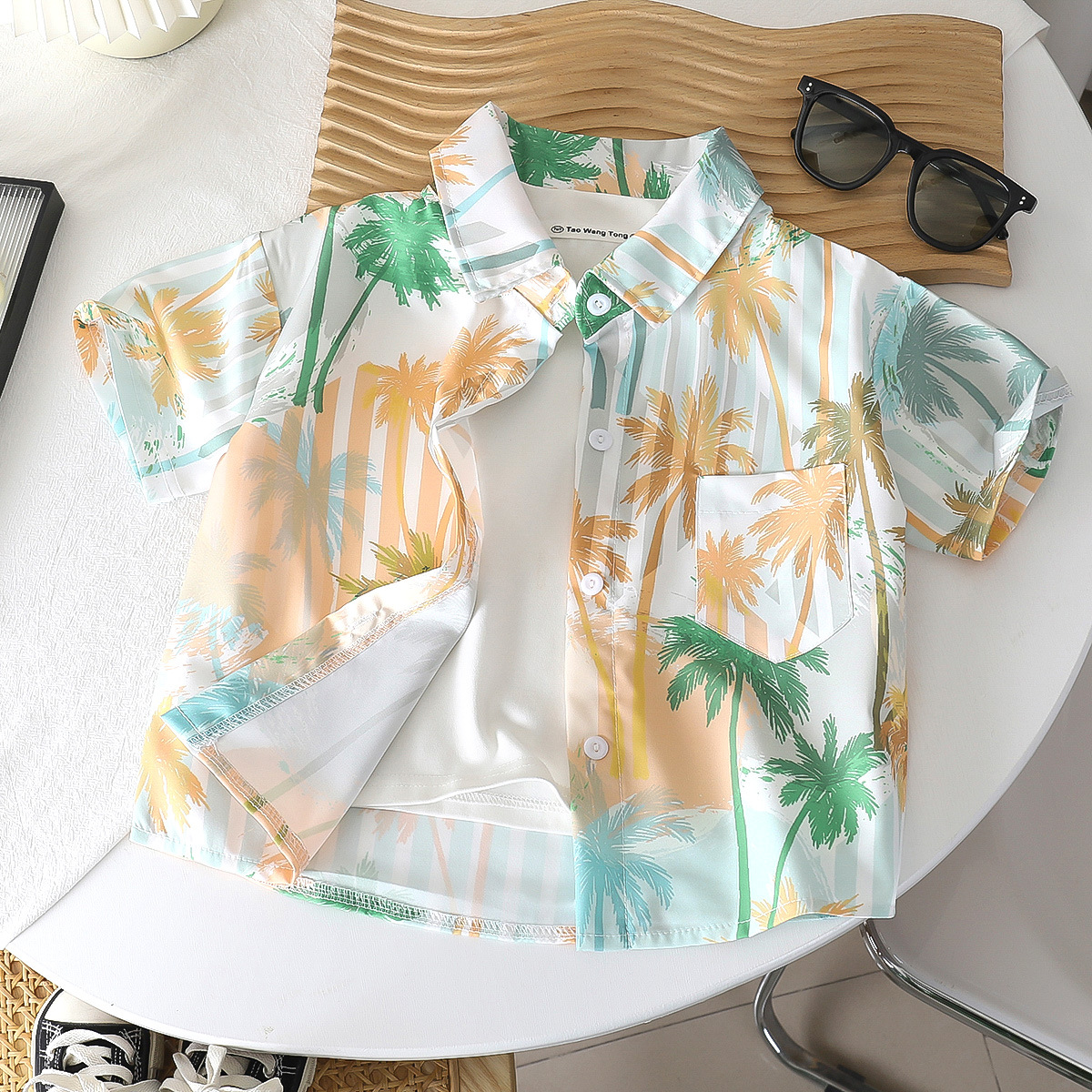 Chemise Cs simple feuille de bambou