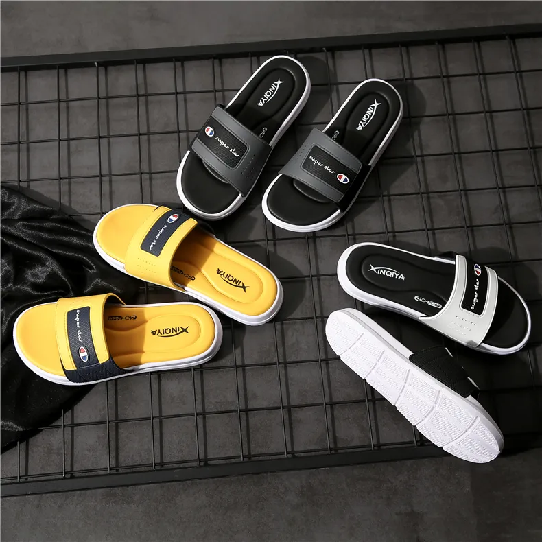 Plastic slippers men beach outdoor slippers Plastic shoes