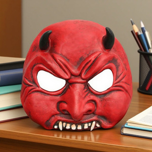 Halloween Half-Face Horn Devil Horror Latex <span class=keywords><strong>Party</strong></span> Maske für Performance Requisiten oder Dekorationen - Product Image 2