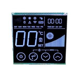 Weitwinkel Sieben-Segment-Anzeige Ic-Treiber Zahnrad-Modul Schwarz Va Thermostat Lcd mit Touchscreen-Panel - Product Image 6