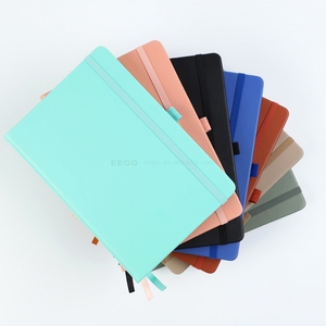 Cuaderno de tapa dura de lino con impresión personalizada, cuaderno de tapa dura de cuero con logotipo liso personalizado A4 A5 A6 - Product Image 2