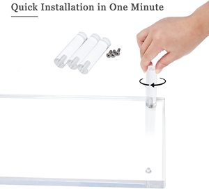 Soporte de Monitor acrílico, plataforma transparente de 10 mm de grosor, elevador de escritorio ergonómico para ordenador portátil, Pc, Notebook, impresora