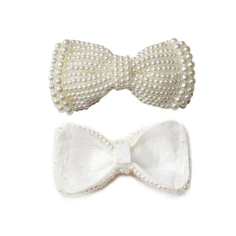 Clip de lazo de perlas hecho a mano para mujer, adorno de resina para zapatos, flor, sombrero, bolsa, accesorio de ropa, 10 cm