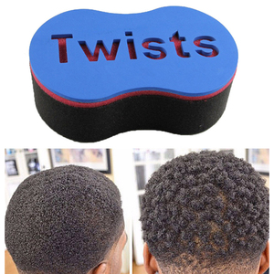 Tóc Bàn Chải Miếng Bọt Biển Twist Sóng Cắt Tóc Công Cụ Cho dreads Afro Locs Twist Curl Cuộn Dây Màu Đen - Product Image 6