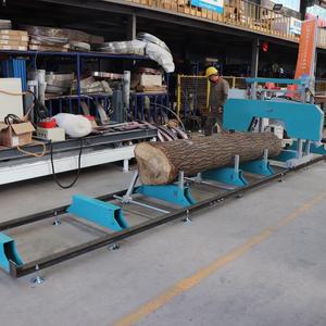 Taşıma yuvarlak Log sürgülü masa testere makinesi ile çift bıçak dairesel testere - Product Image 3