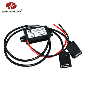 Convertidor reductor de CC, fuente de alimentación de 12V, 24V a 3A, 15W, 8-32V, módulo Buck, Mini USB, Micro USB, macho, hembra, tipo C, adaptador