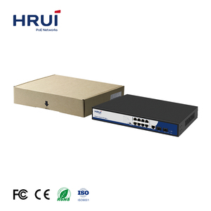สนับสนุน OEM ODM PoE Switch VLAN และขยาย250M 150W PoE Power 10พอร์ตกิกะบิต L2 - Product Image 4