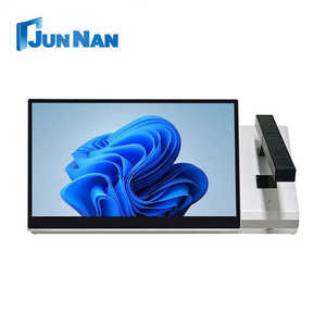 Smart Desktop Computer Stand Tisch mit neuem Design Papier loses Konferenz system und LCD Lift Confer Monitor Video funktion