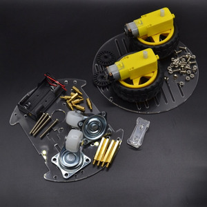 Vermeidung Tracking Motor Smart Robot Auto Chassis Kit Geschwindigkeit geber Batterie kasten 2WD Ultraschall modul Kit - Product Image 4