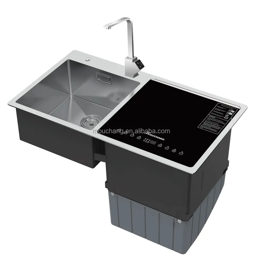 DW-V2D-9152 smart double sink lavastoviglie in acciaio inox 2 in 1 in lavastoviglie lavello