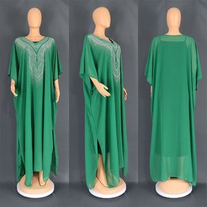 Artı boyutu düz renk büyük boy kadın elbise Kaftan uzun kollu rahat elbiseler - Product Image 6
