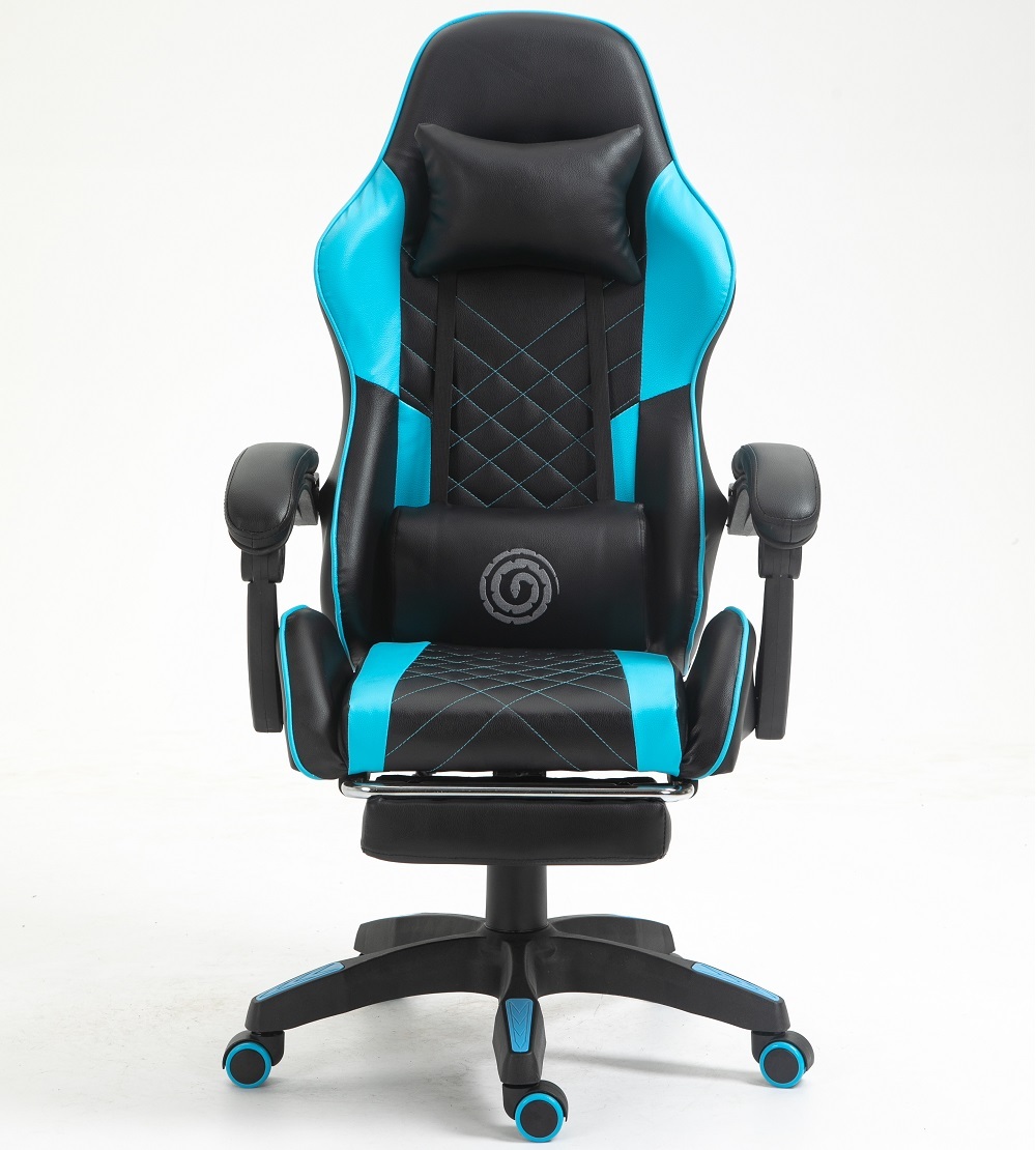 New Blue-Diamond Stitching+footrest