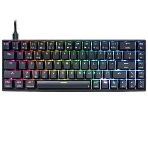 Teclado mecánico PBT de 68 teclas, miniteclado retroiluminado RGB, interruptores para videojuegos gateron, programable - Product Image 1