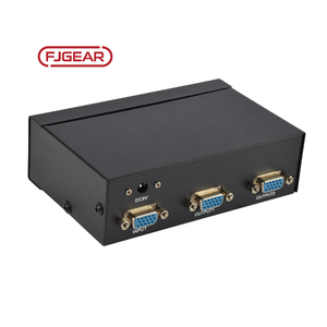 Fjgear Video Graphics Array HD Splitter 2 puertos VGA 350MHZ divisor de Video 1 entrada 2 salida plug and play, 1 unidad