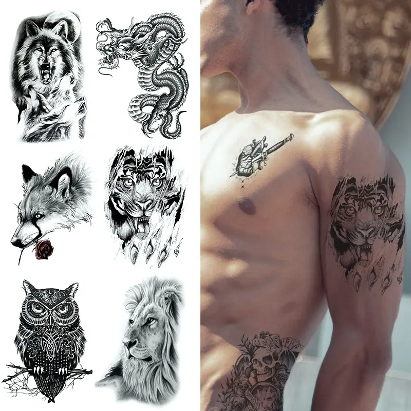 Tatuaggio temporaneo del corpo di trasferimento dell'acqua di stampa di lunga durata con Design alla moda Premium personalizzato