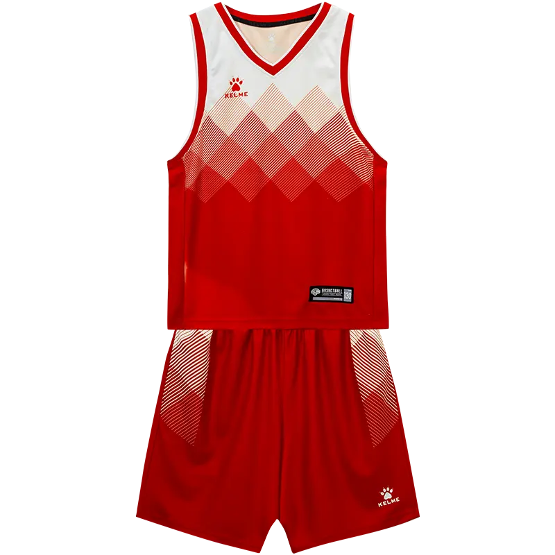 Kelme conjunto de uniforme de basquete infantil personalizado, conjunto de camisas para treinamento, basquete e treinamento