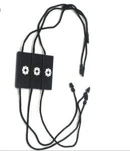 Wholesale of High-end <strong>Customized</strong> hang <strong>Tag</strong> Ropes Black <strong>Nylon</strong> Ropes Recyclable Clothing hang <strong>Tag</strong> <strong>Strings</strong>