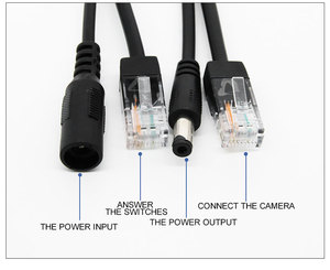 Divisor POE recto de 10/100Mbps, adaptador de alimentación a través de Ethernet de 12V no estándar, separador Poe para sistema de cámara de seguridad - Product Image 6
