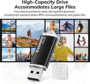 Flash Drive 64GB para computadora/computadora portátil USB 2,0 Memory Stick con indicador Led Thumb Drives USB Stick de alta velocidad - Product Image 6