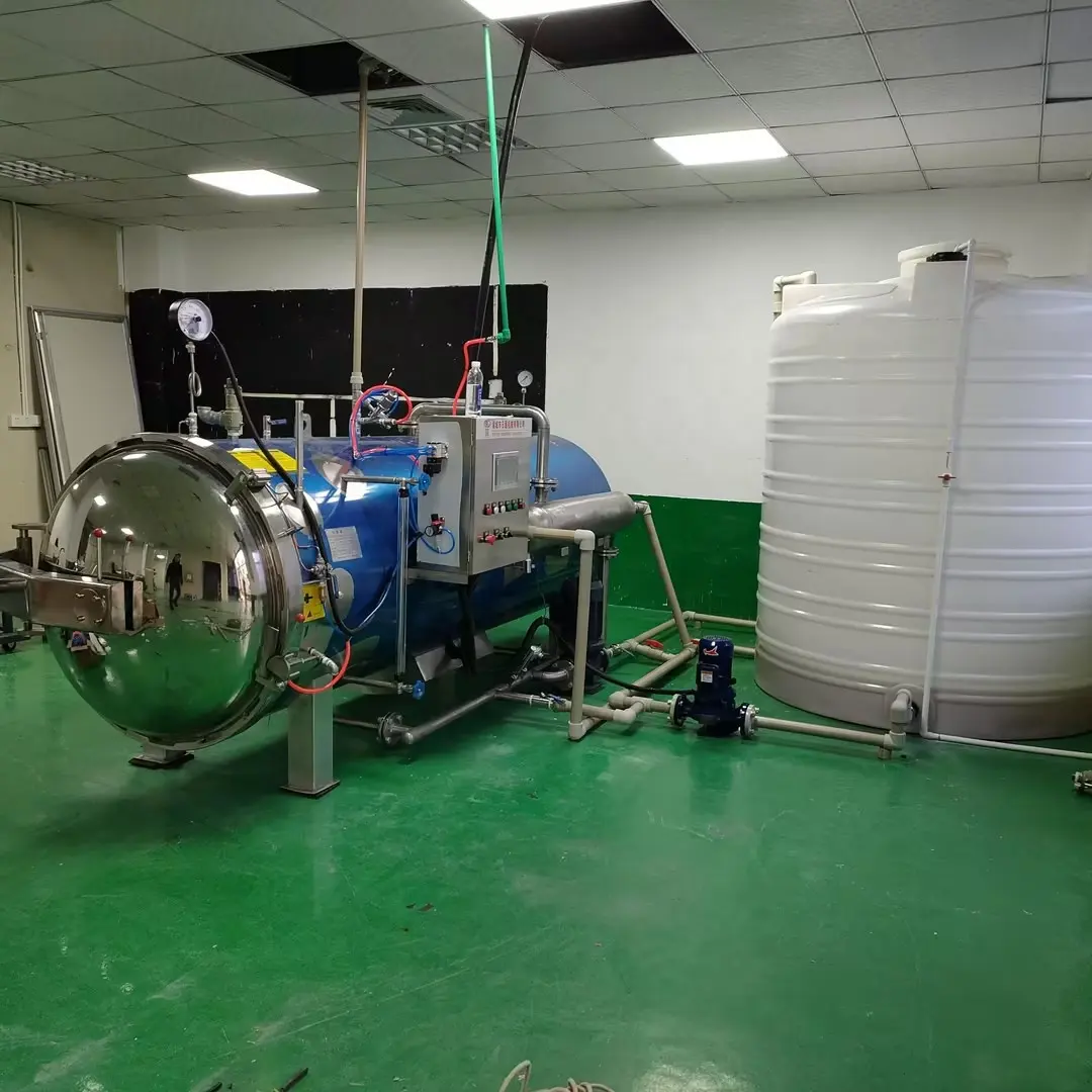 La máquina de esterilización de tarros de retorta para producción de alimentos