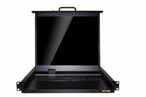Conmutador KVM VGA de montaje en rack de 1U, puerto único, LCD USB de 19 pulgadas, montaje en rack, conmutador KVM VGA, puerto único, LCD USB de 19 pulgadas - Product Image 4