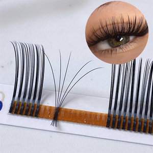 DRAGON 5D Flora Eyelash Wet Look Eyelashes 0.07 C D Premade Spike <strong>Lash</strong> Natural Soft Wet Look <strong>Lashes</strong> Easy Fan EyeLash Extensions - Product Image 5