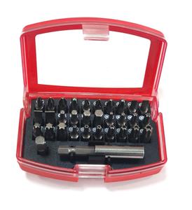 Kafuwell ชุดดอกไขควงหัวหกเหลี่ยม32ชิ้น H9021A ที่จับไขควงชุดกล่องสีแดง - Product Image 1