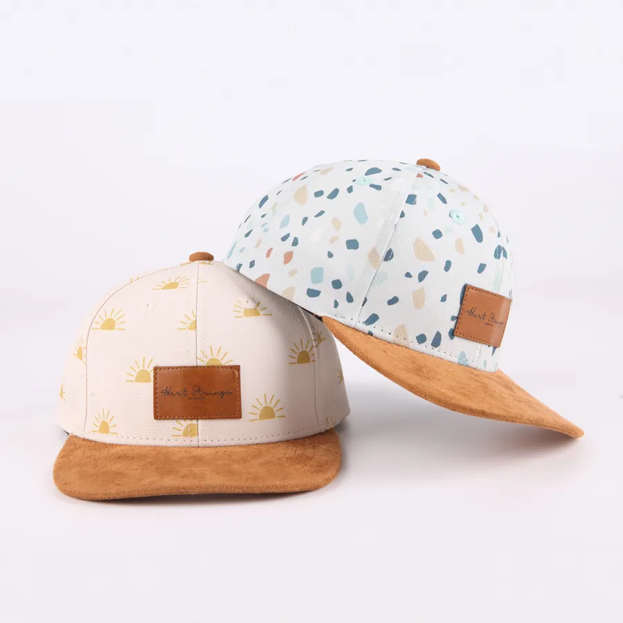 Cappelli snapback personalizzati per bambini di alta qualità con berretti piatti per bambini