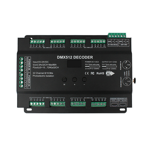 Factory Direct <strong>DMX512</strong> Constant Voltage <strong>Decoder</strong> 32CH Multiple Channels <strong>Dmx512</strong> <strong>Led</strong> <strong>Controller</strong> for Lighting