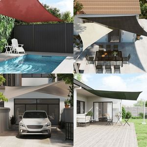 W2B VidaXL屋外サンセイル高密度ポリエチレン (HDPE) ホワイト長方形シェード布ネットスクエアパターン無料サンプル - Product Image 2