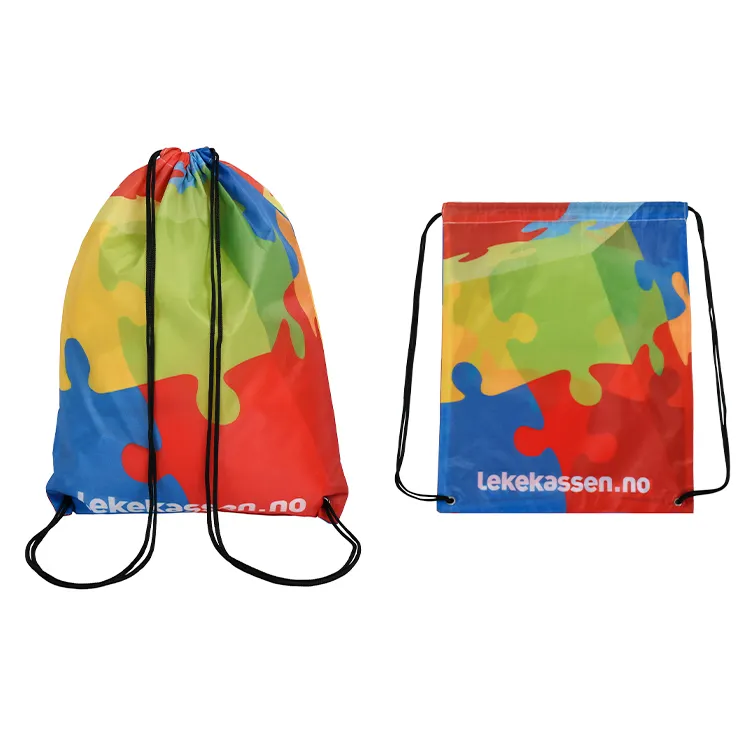 Polyester Kordelzug-Basketball-Rucksack Kordelzug-Strand-Rücksack Tasche