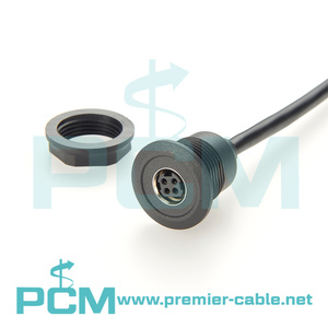 พาวเวอร์ DIN 4Pin ตัวผู้ไปตัวเมียแผงกลมต่อขยายสาย KPPX-4P kpjx ซ็อกเก็ตสำหรับเครื่องพิมพ์สแกนเนอร์จอ POS - Product Image 3