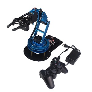LeArm Unmontierter mechanischer 6DOF-Roboterarm mit 6PCS Digital Servo und PS2-Griffsteuerung